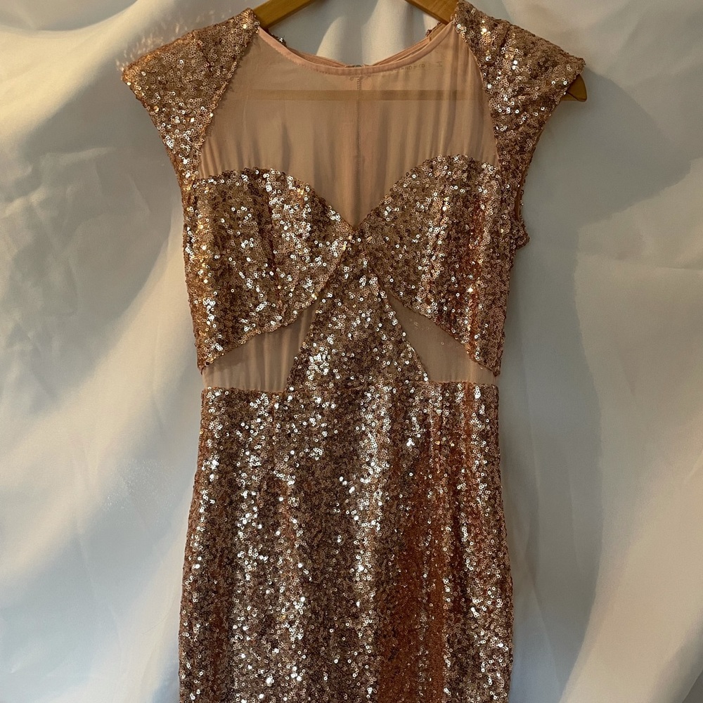 Blush Sequence Dress Size Small.